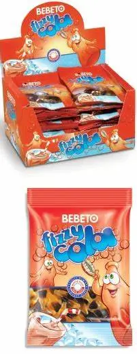 Bebeto fizzy cola box 24x18g