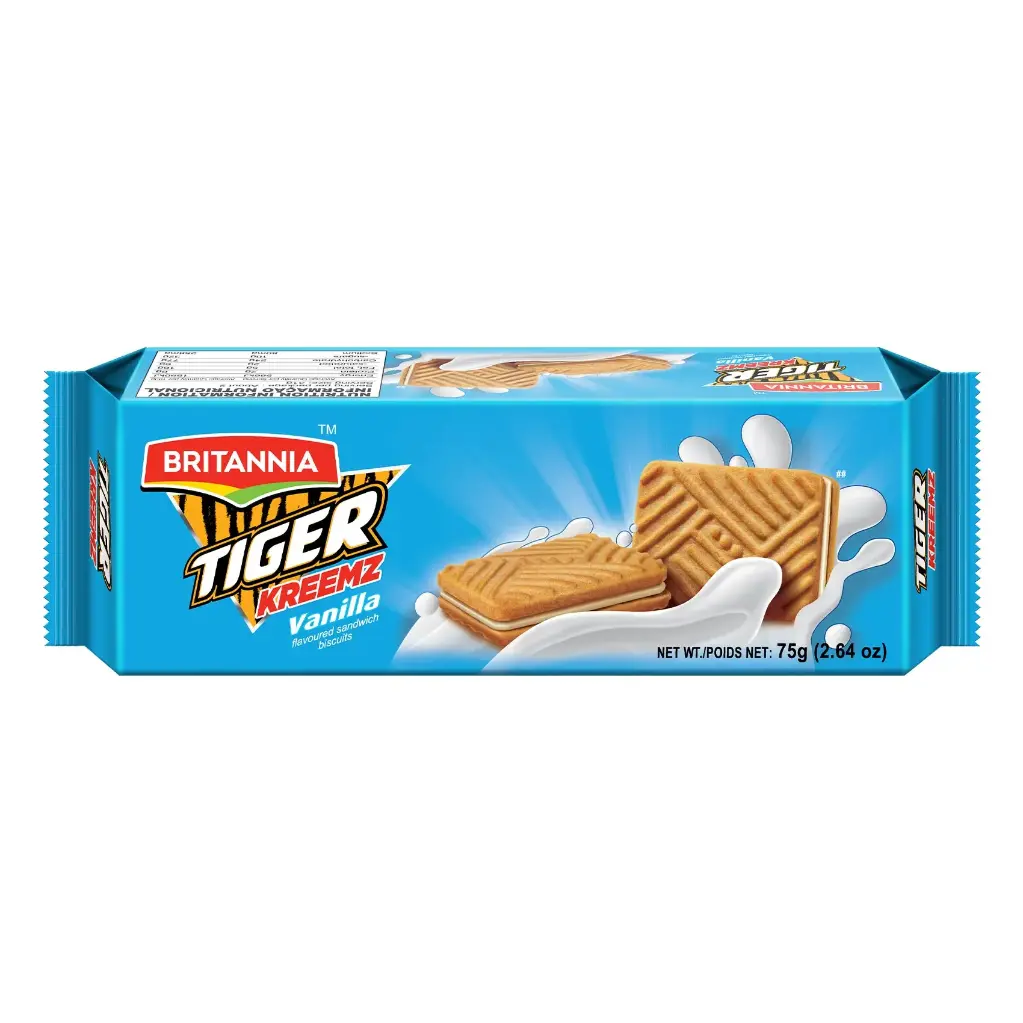 Britannia tiger kreemz vanilla72g