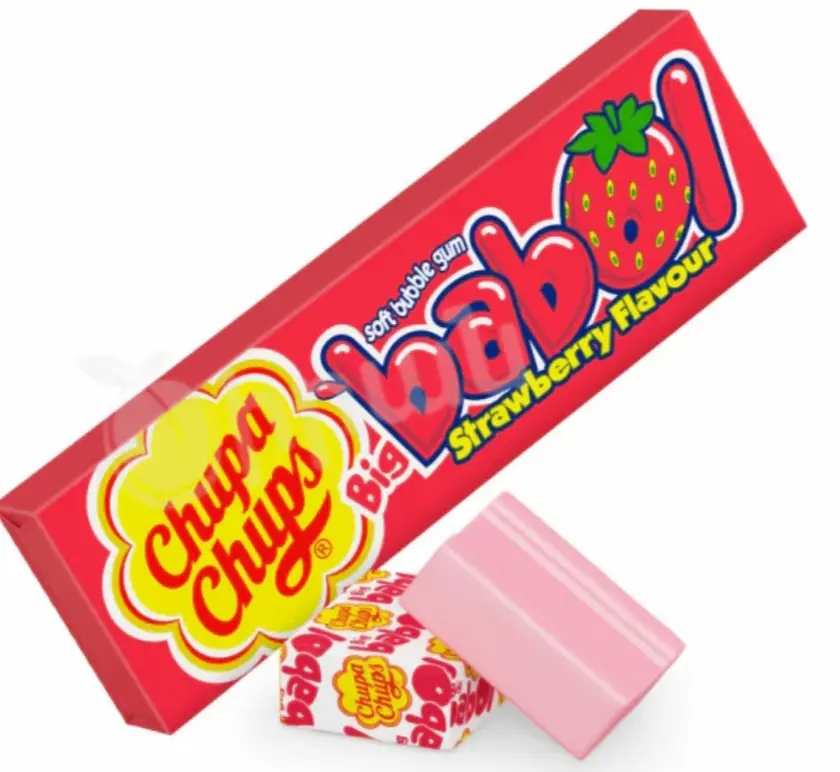 Chupa chups babol strawberry 27g