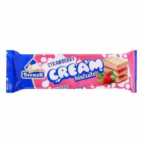 Deemah Cream Biscuit Strawberry 68g