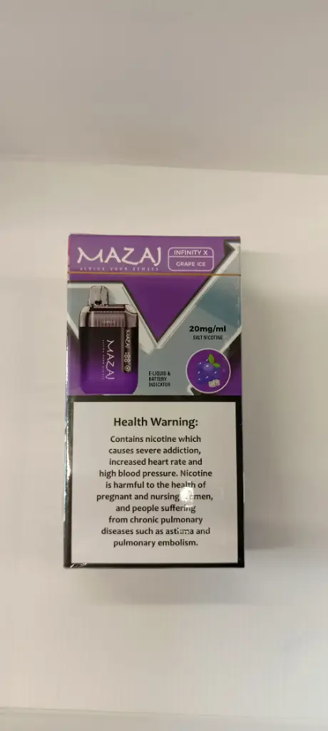 Mazaj infinity (Grape Ice)9000puffs 20mg 