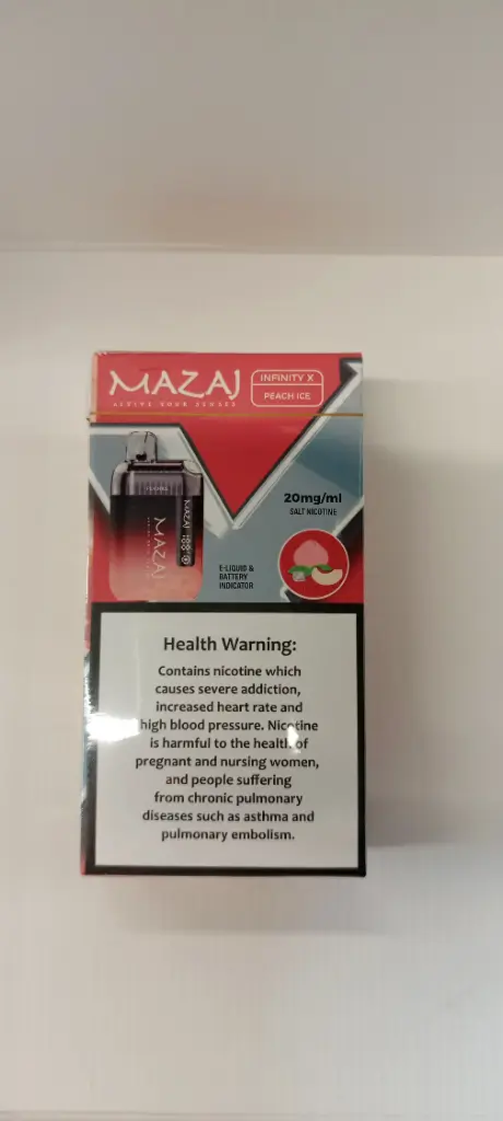 Mazaj (Peach Ice)9000puffs 20mg 