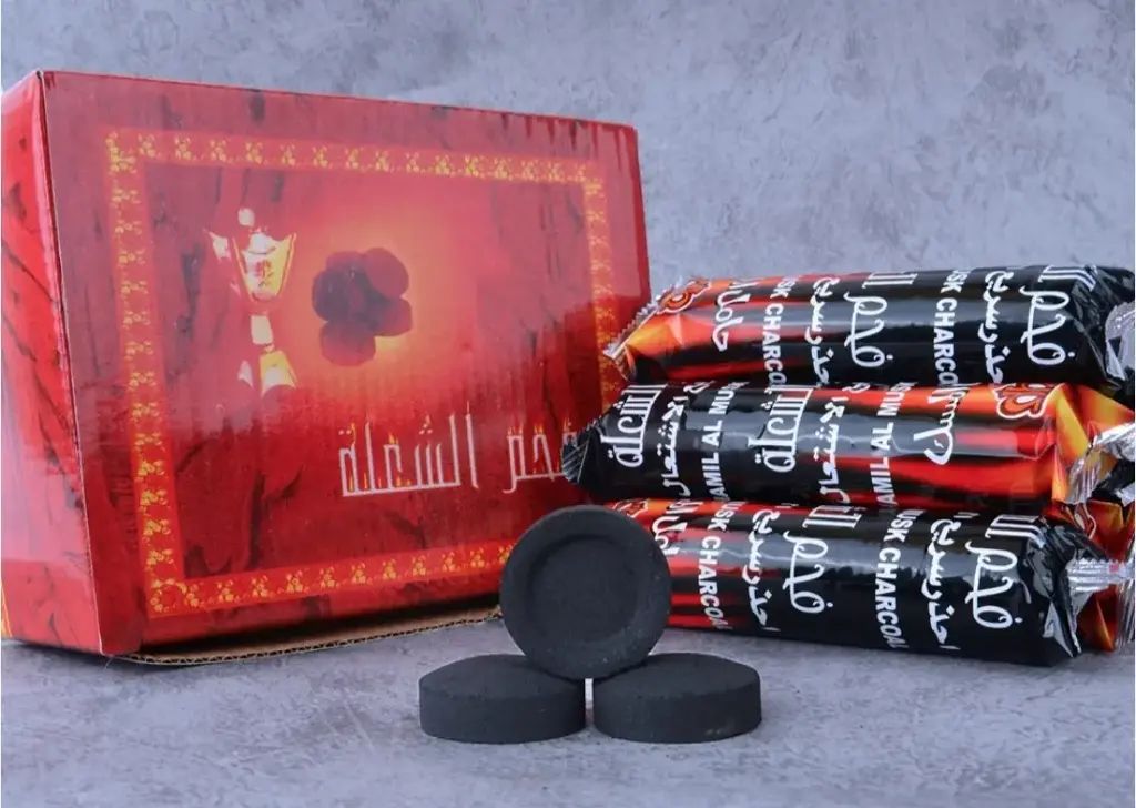 Flame Charcoal Red 10pcs 