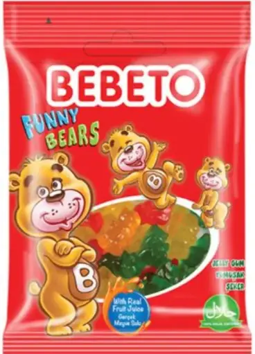 Bebeto Funny Bears Jelly Sweets 20G