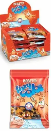 Bebeto fizzy cola box 24x18g