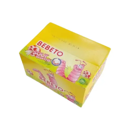 Bebeto sour worms box 24x18g