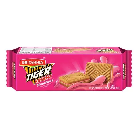 Britannia tiger kreemz strawberry 72g