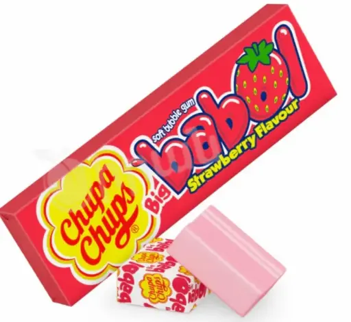 Chupa chups babol strawberry 27g