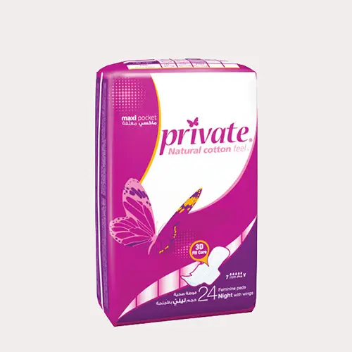Private maxi night 24 pads
