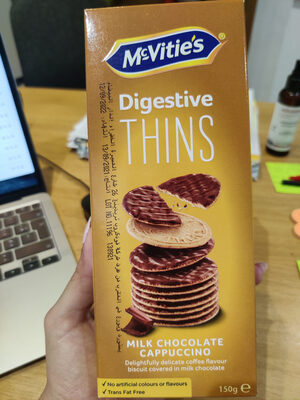 Mcv Digestive Thins Milk Cho 150g