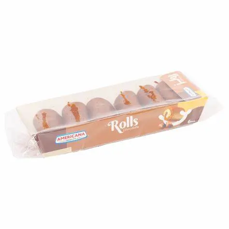 Americana 6pcs Mini Roll Chocolate 