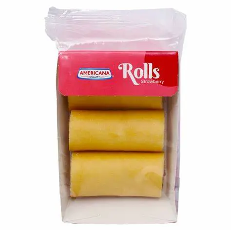 Americana Mini Roll Strawberry  3pcs