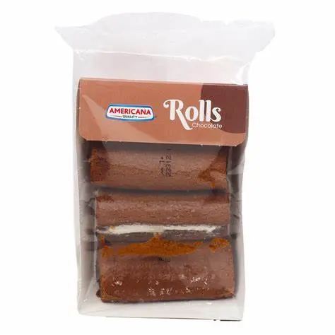 Americana Mini Roll Chocolate 3pcs 