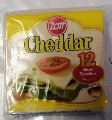 Zott Slice Cheddar Cheese 200g