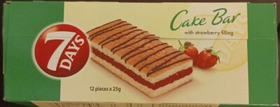 7Days Cake bar Strawberry 12x25g