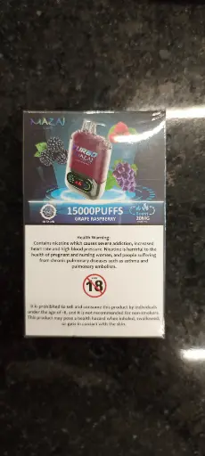 Mazaj Turbo (Grape RaspBerry)15000puffs 20mg 
