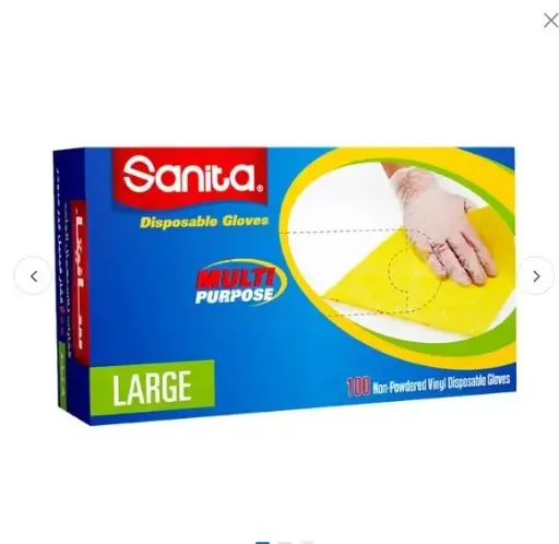 Sanita Disposable Gloves Large 100pcs