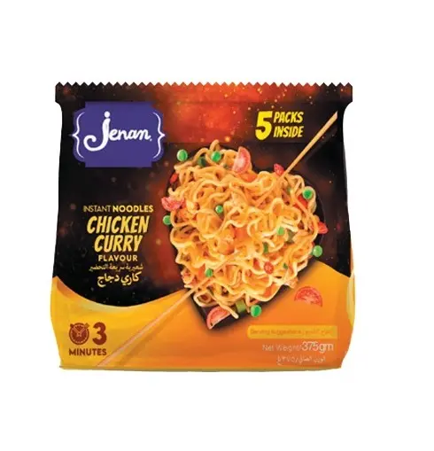 Jenan Chicken Curry Noodles 5x75g 